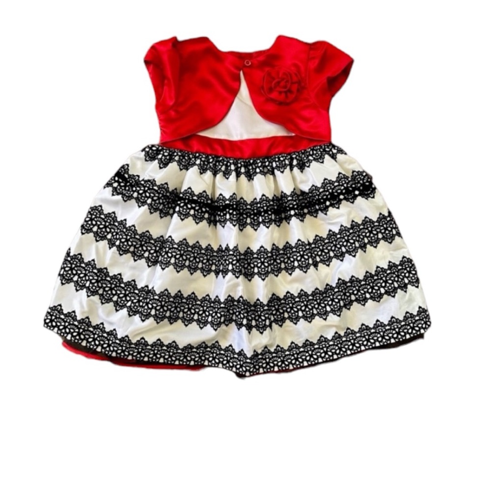 Penelope Mack NEW Penelope Mack Red, black and white formal Toddler dress.